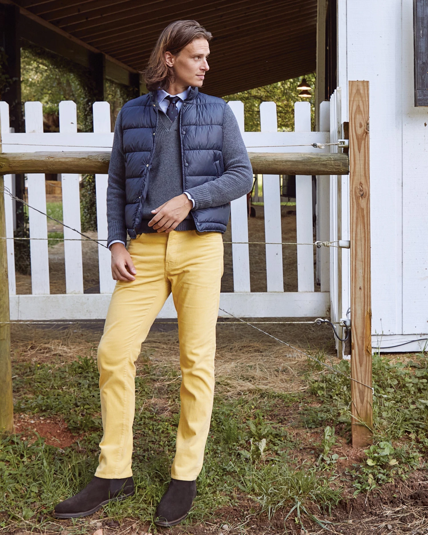 Slim Straight 5-Pocket Pant In Canary Corduroy 2 Slim Straight 5-Pocket Pant In Canary Corduroy - Image 2