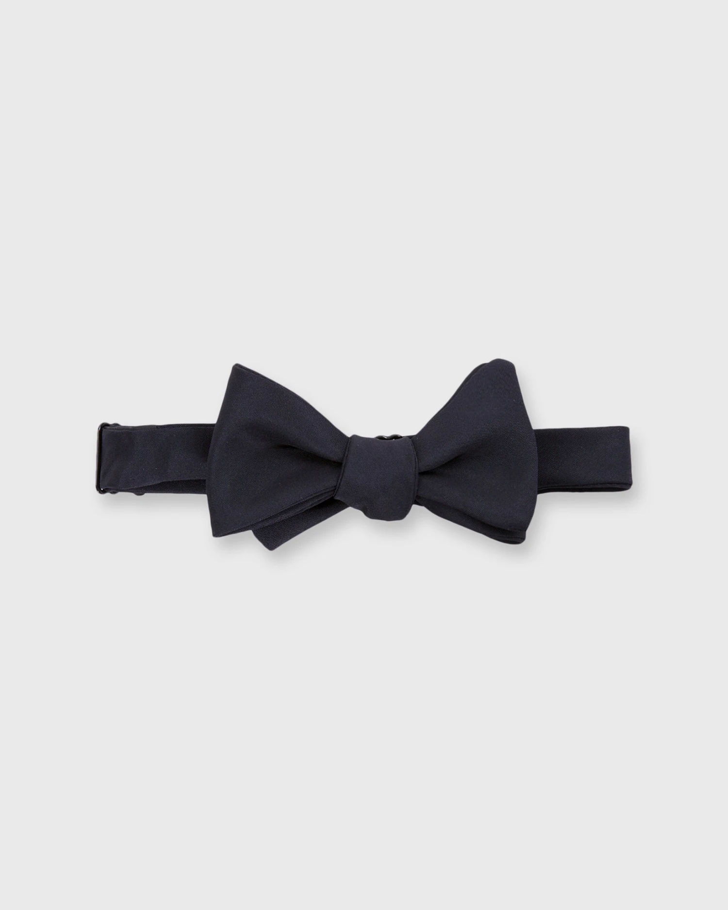 Formal Bow Tie In Navy Silk Faille 1 Formal Bow Tie In Navy Silk Faille