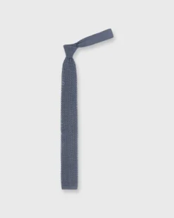 Silk Knit Tie In Slate -fashion S18528 3