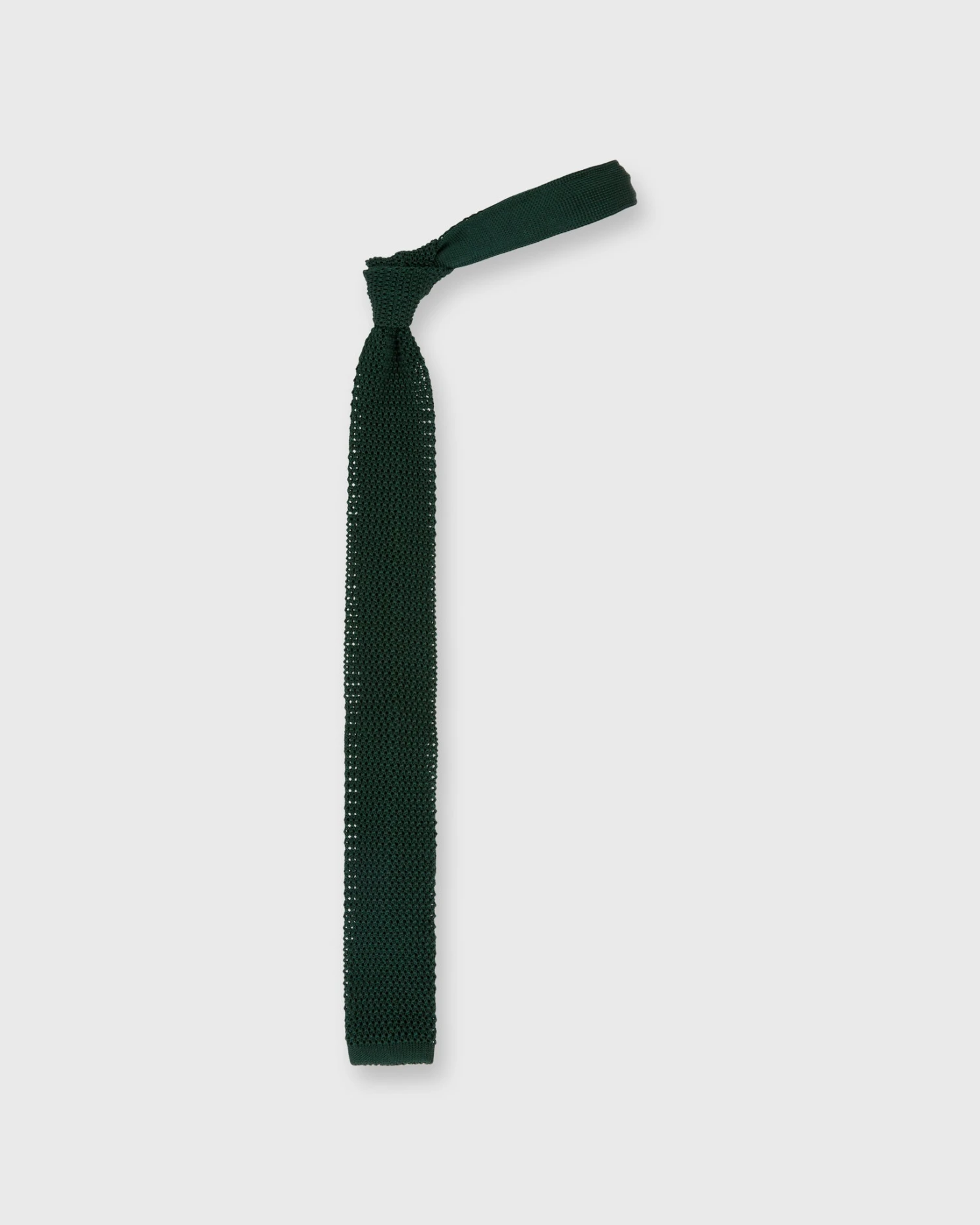 Silk Knit Tie In Hunter 3 Silk Knit Tie In Hunter - Image 3