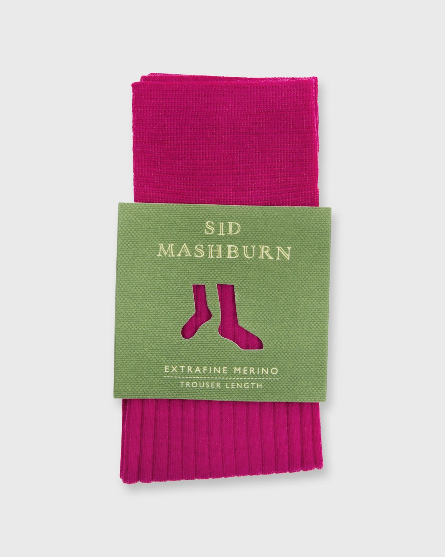 Trouser Dress Socks In Fuchsia Extra Fine Merino 2 Trouser Dress Socks In Fuchsia Extra Fine Merino - Image 2