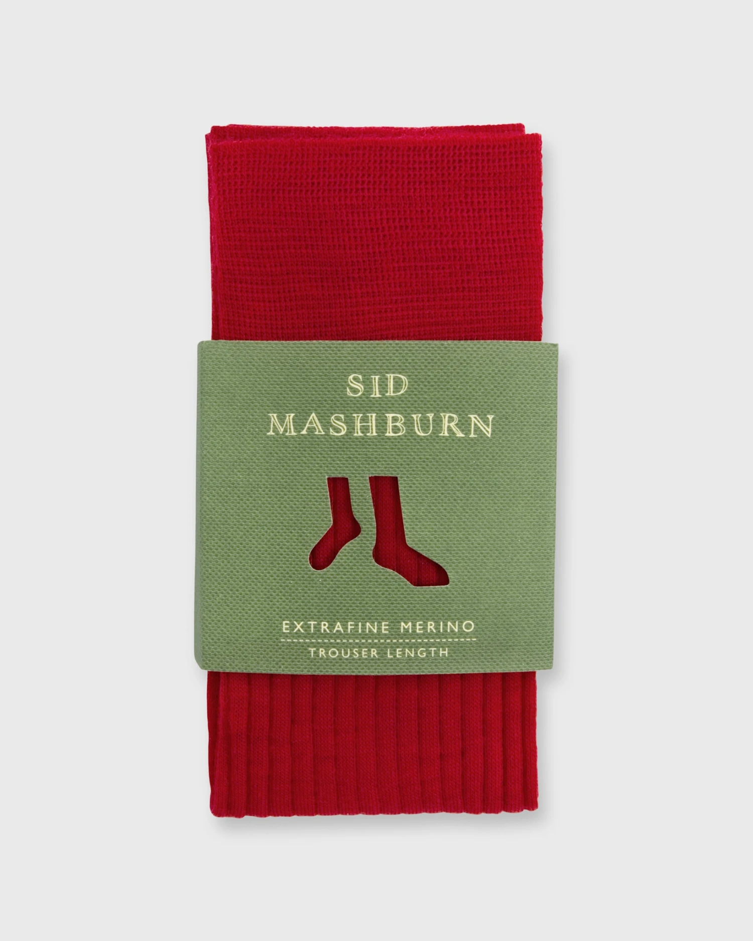 Trouser Dress Socks In Red Extra Fine Merino 2 Trouser Dress Socks In Red Extra Fine Merino - Image 2