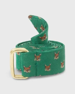 D-Ring Belt In Green Fox Club