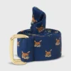 D-Ring Belt In Navy Fox Club