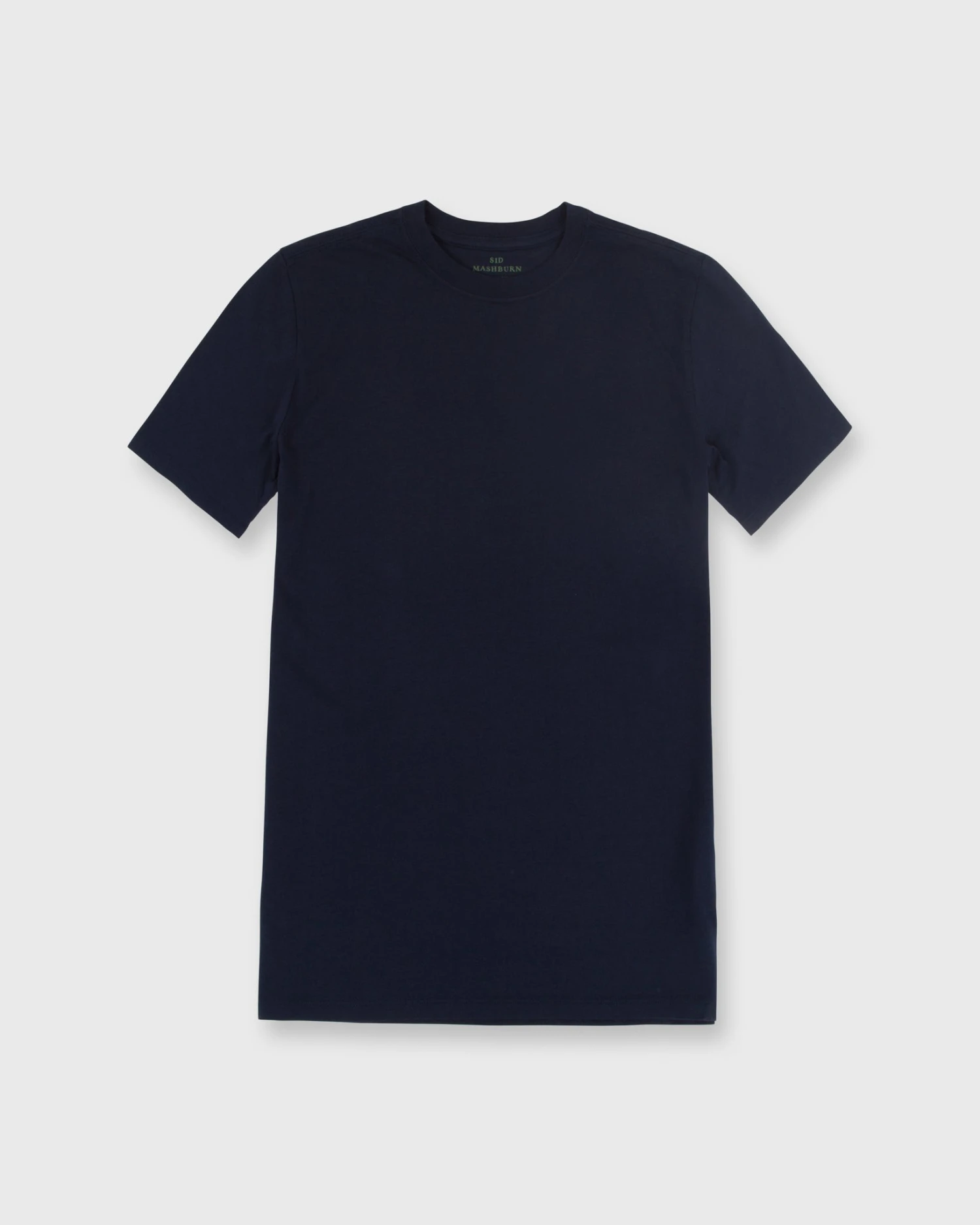 Short-Sleeved Tee In Navy Pima Cotton 1 Short-Sleeved Tee In Navy Pima Cotton