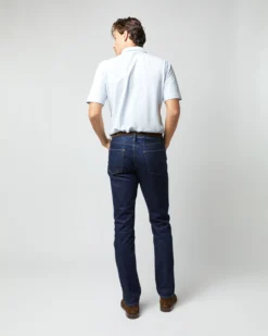 Short-Sleeved Polo In Pale Blue Pima Pique -fashion S33505 308