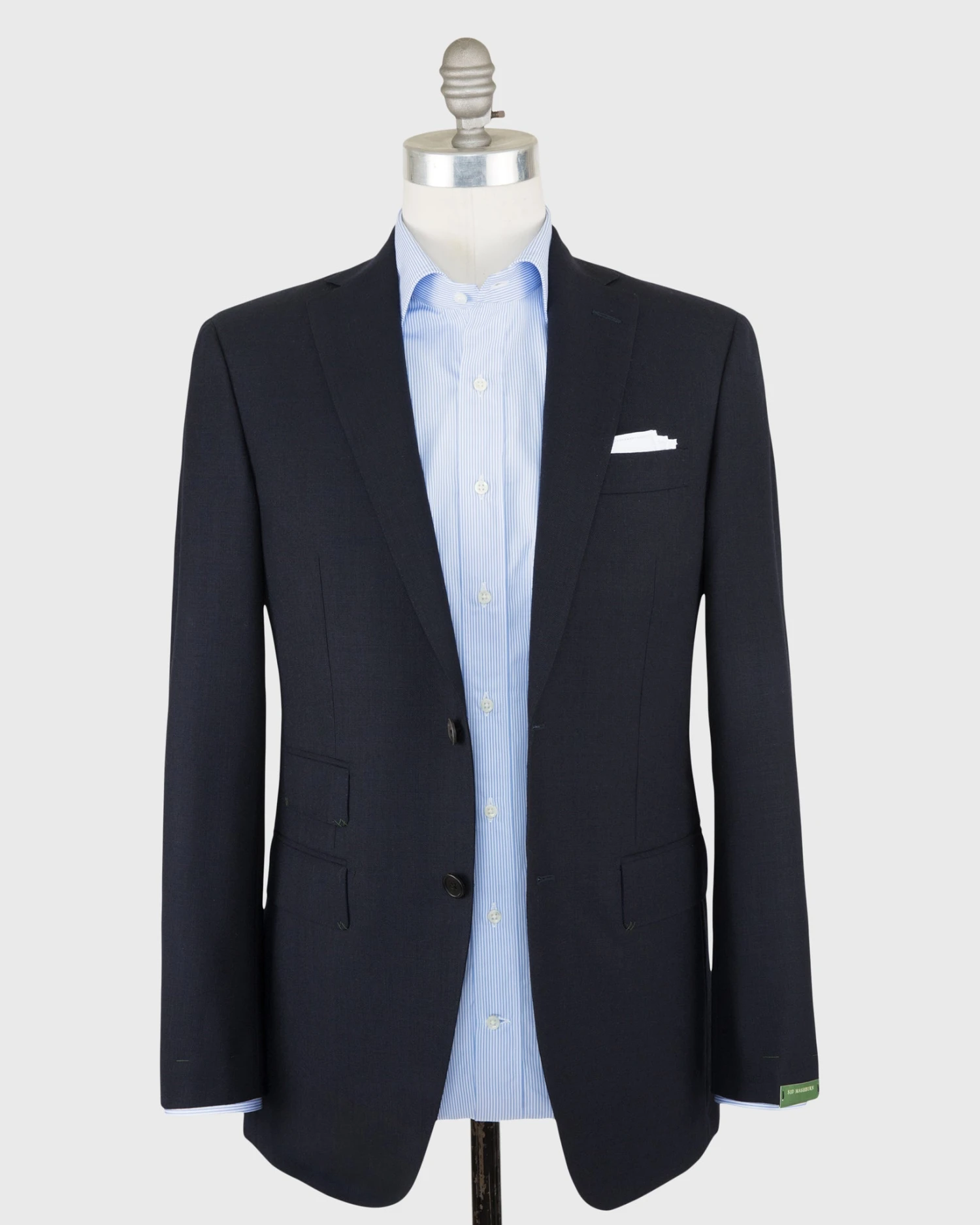 Kincaid No. 3 Suit In Navy High-Twist 2 Kincaid No. 3 Suit In Navy High-Twist - Image 2