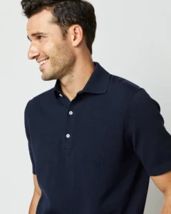 Rally Polo Sweater In Navy Cotton 12 Rally Polo Sweater In Navy Cotton -fashion S39890 5911