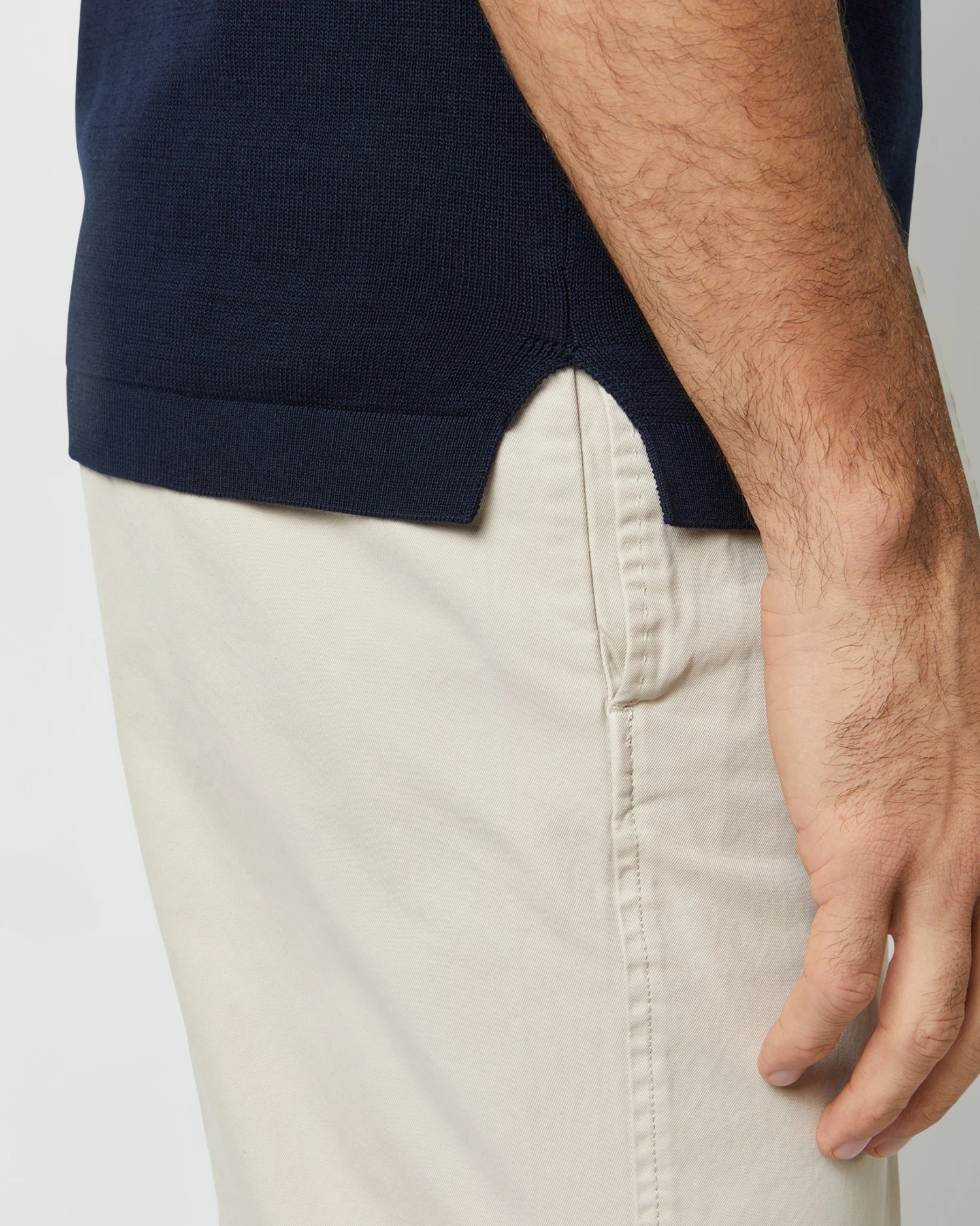 Rally Polo Sweater In Navy Cotton 8 Rally Polo Sweater In Navy Cotton - Image 8