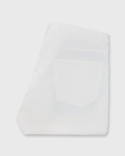 Slim Straight 5-Pocket Pant In White Corduroy