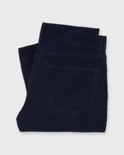 Slim Straight 5-Pocket Pant In Navy Corduroy