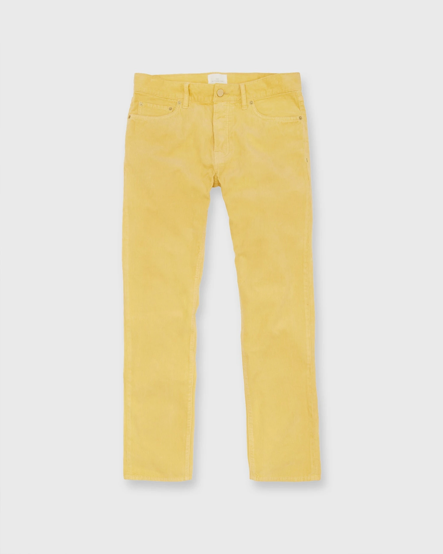 Slim Straight 5-Pocket Pant In Canary Corduroy 3 Slim Straight 5-Pocket Pant In Canary Corduroy - Image 3