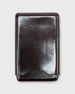 Card Case In Dark Brown Leather