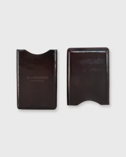 Card Case In Dark Brown Leather -fashion S44153 3