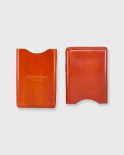 Card Case In Orange Leather -fashion S44155 3