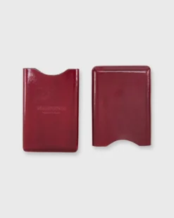 Card Case In Dark Red Leather -fashion S44157 3