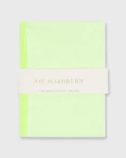 Fringed Bandana In Dayglow Yellow Oxford