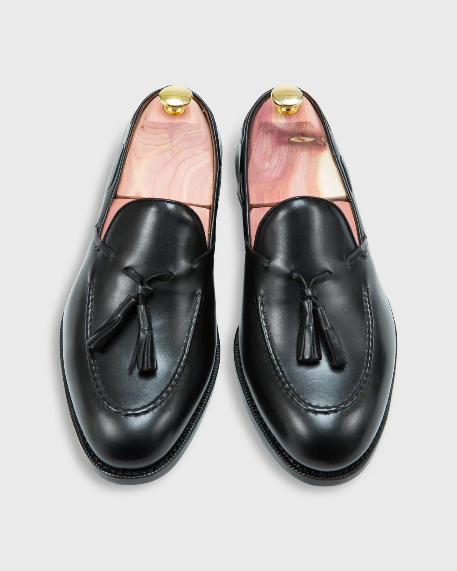 Italian Tassel Loafer In Black Calfskin 1 Italian Tassel Loafer In Black Calfskin