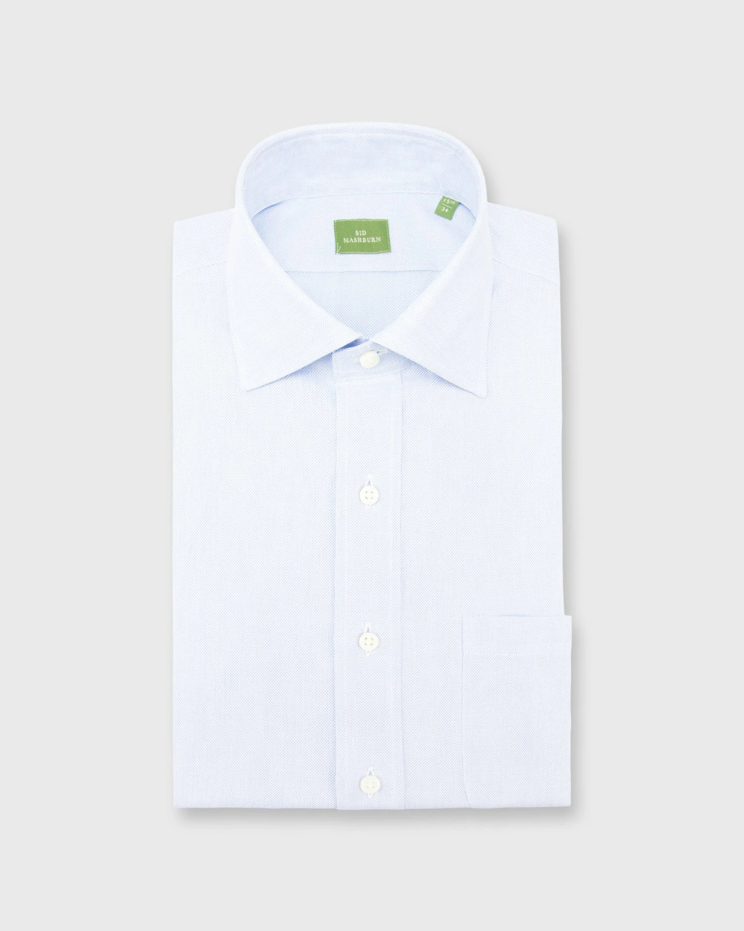 Spread Collar Dress Shirt In Pale Blue Micro Cellulare 1 Spread Collar Dress Shirt In Pale Blue Micro Cellulare