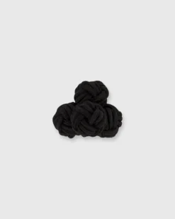 Small Silk Knot Cufflinks In Black