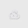 Small Silk Knot Cufflinks In White