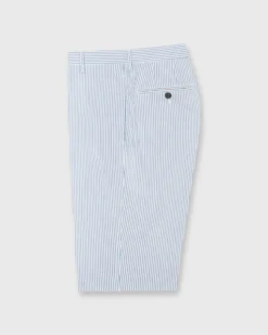 Sport Trouser In Dutch Blue/Bone Seersucker