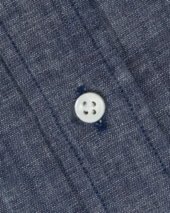 Otto Handmade Sport Shirt In Medium Washed Indigo Chambray -fashion S51011 4