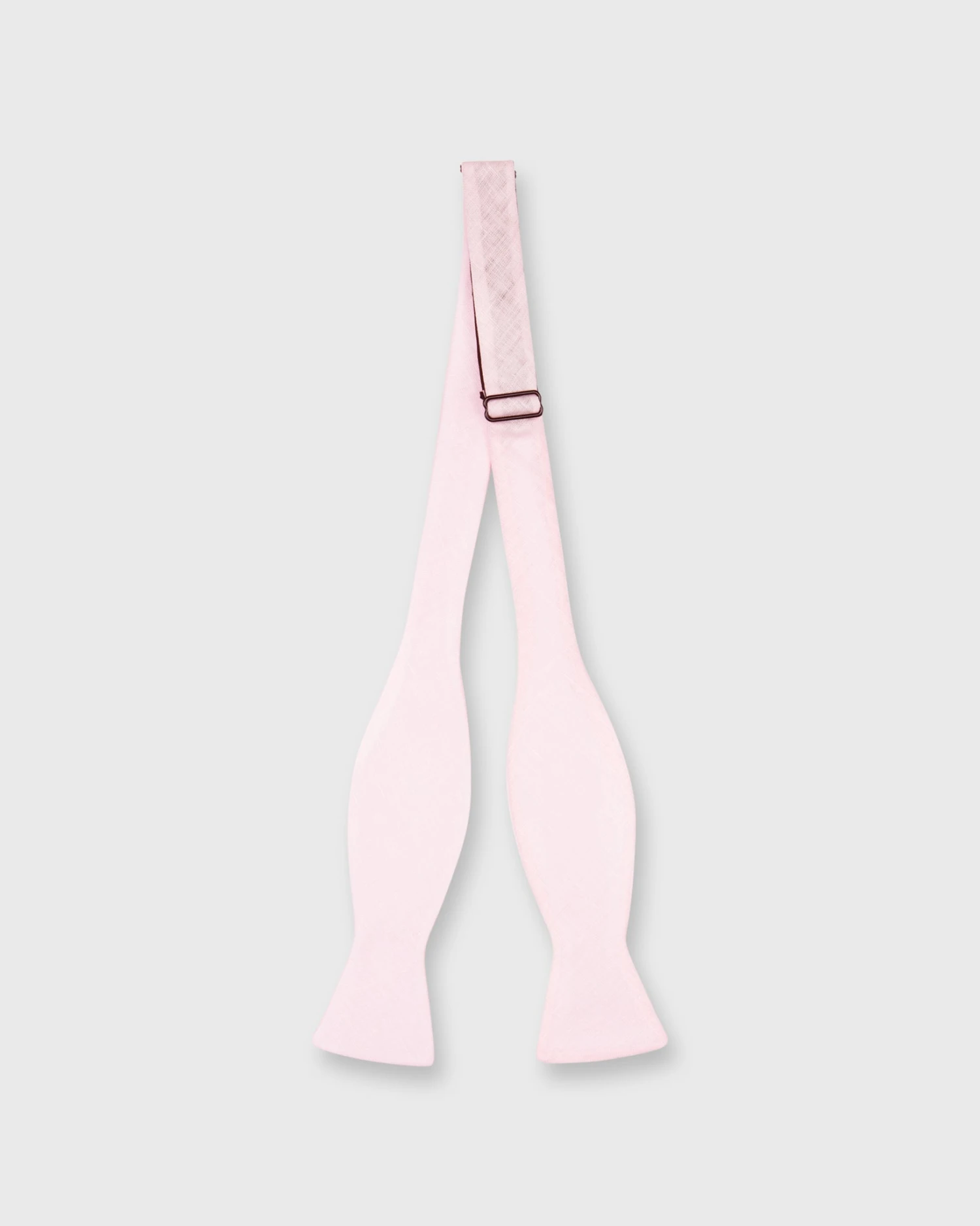 Cotton Woven Bow Tie In Light Pink Melange 2 Cotton Woven Bow Tie In Light Pink Melange - Image 2