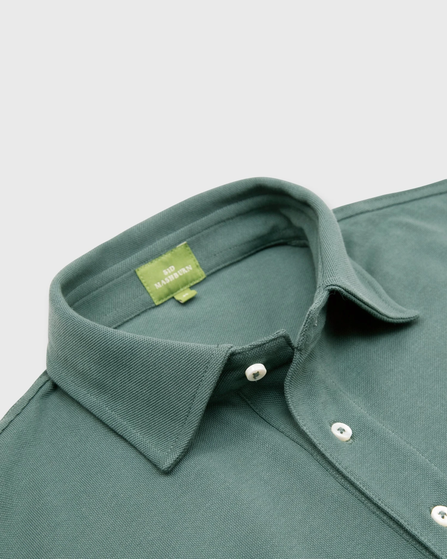 Short-Sleeved Polo In Dark Spruce Pima Pique 8 Short-Sleeved Polo In Dark Spruce Pima Pique - Image 8
