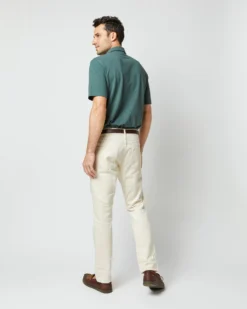 Short-Sleeved Polo In Dark Spruce Pima Pique 13 Short-Sleeved Polo In Dark Spruce Pima Pique -fashion S54070 412