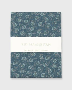 Bandana In Slate/Mint Floral Dot
