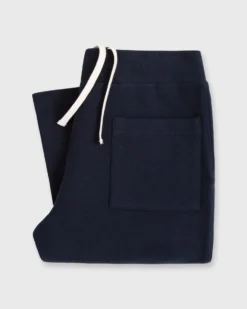 Knit Sweatpant In Navy French Terry