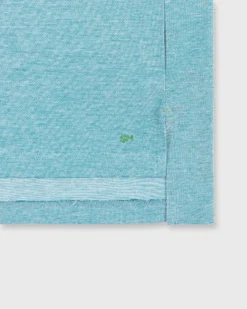 Short-Sleeved Polo In Spruce Oxford Pique -fashion S54999 3