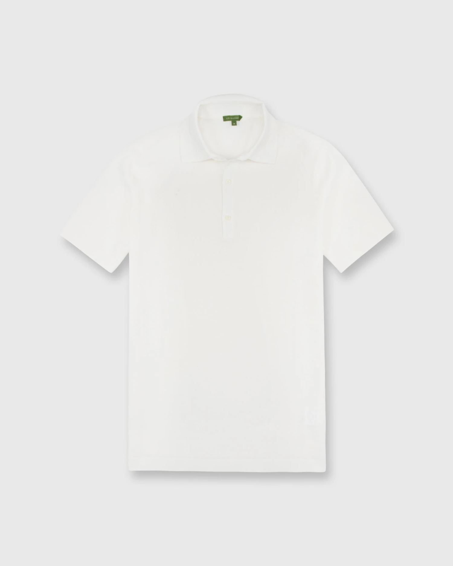 Rally Polo Sweater In Chalk Cotton 1 Rally Polo Sweater In Chalk Cotton