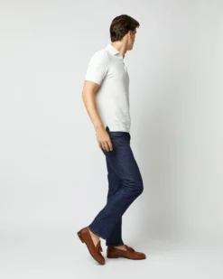 Rally Polo Sweater In Chalk Cotton 11 Rally Polo Sweater In Chalk Cotton -fashion S55259 5585