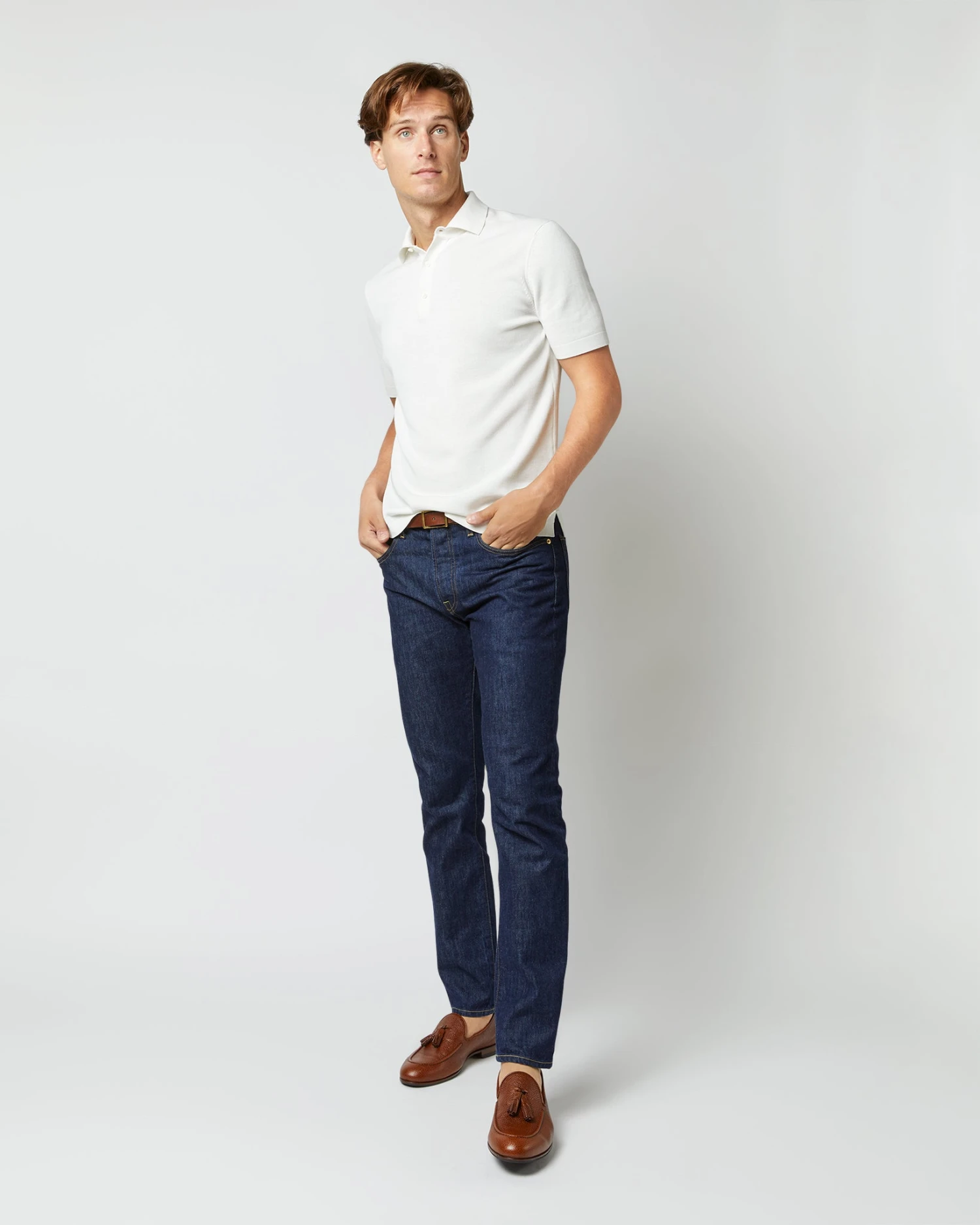 Rally Polo Sweater In Chalk Cotton 5 Rally Polo Sweater In Chalk Cotton - Image 5