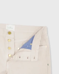 Slim Straight 5-Pocket Pant In Stone Canvas -fashion S55682 3