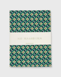 Bandana In Green/Gold Sebastian Liberty Fabric