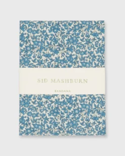 Bandana In Steel Blue Chamomile Liberty Fabric