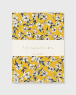 Bandana In Marigold Peach Blossom Liberty Fabric