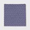 Cotton Print Pocket Square In Navy Daisy