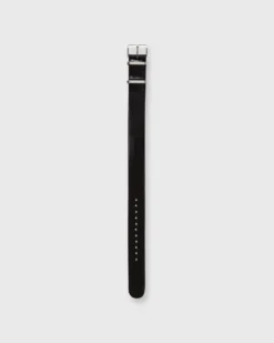 One-Piece Watch Strap In Black Leather