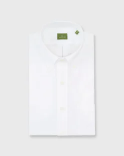 Button-Down Dress Shirt In White Oxford