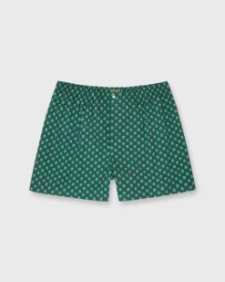 Button-Front Boxer Short In Hunter Farringdon Liberty Fabric