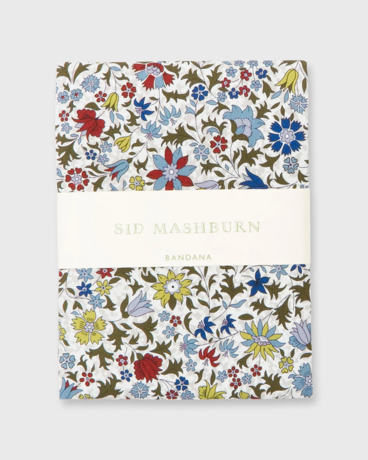 Bandana In Olive Godinton Garden Liberty Fabric 1 Bandana In Olive Godinton Garden Liberty Fabric