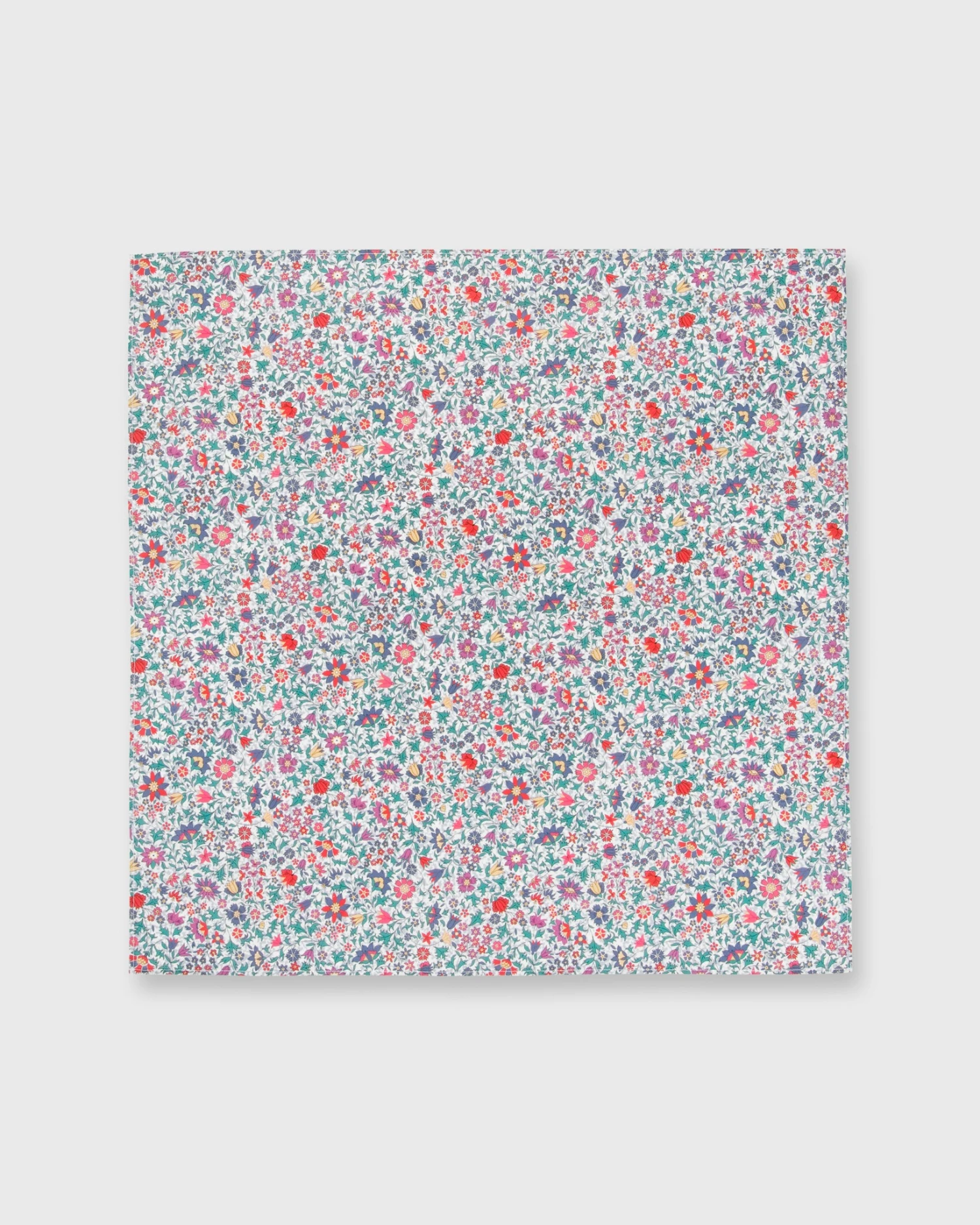 Bandana In Cyan Godinton Garden Liberty Fabric 2 Bandana In Cyan Godinton Garden Liberty Fabric - Image 2