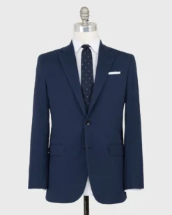 Kincaid No. 2 Jacket In Navy Stretch Seersucker