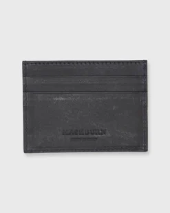Card Holder In Navy Leather