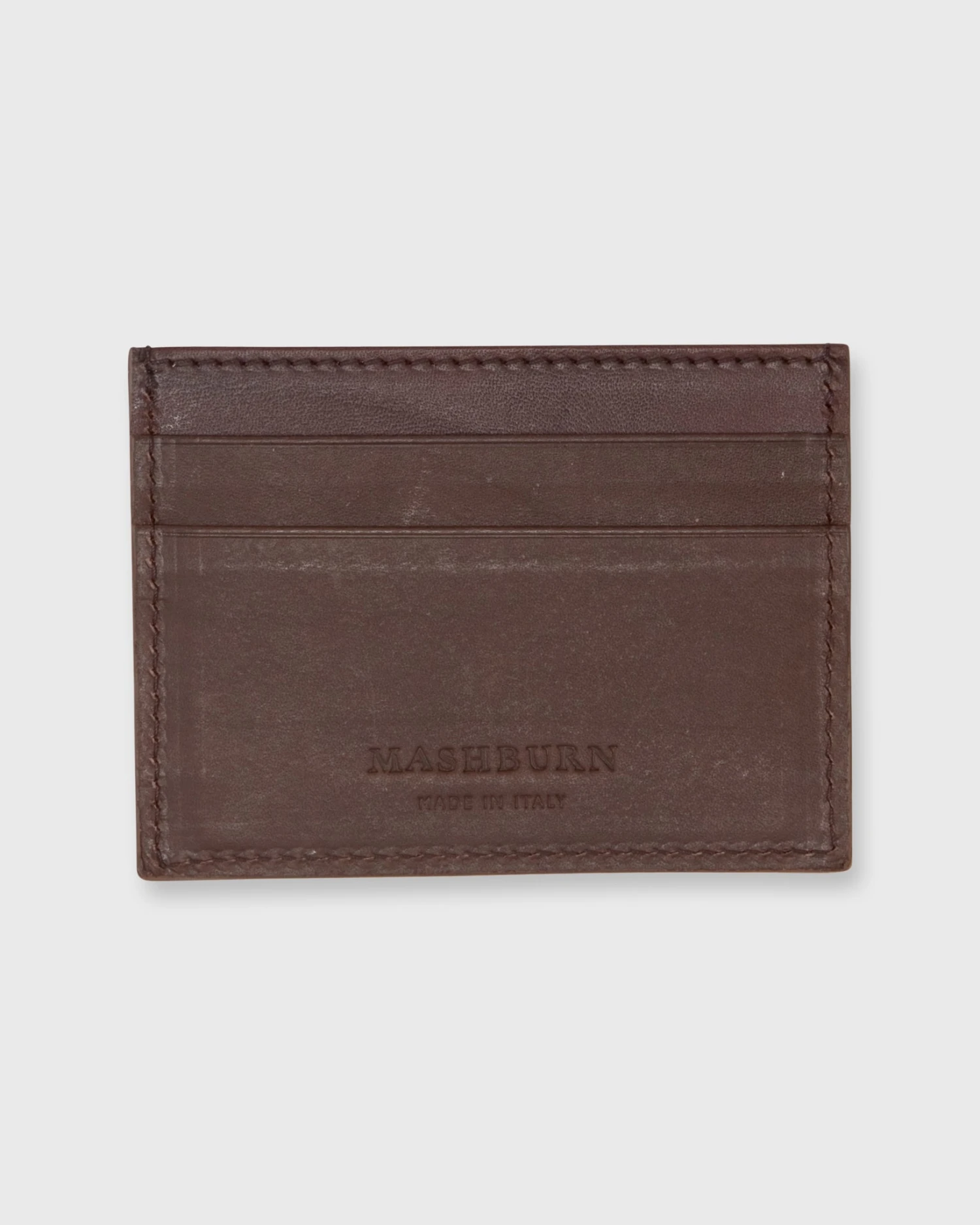 Card Holder In Dark Brown Leather 1 Card Holder In Dark Brown Leather
