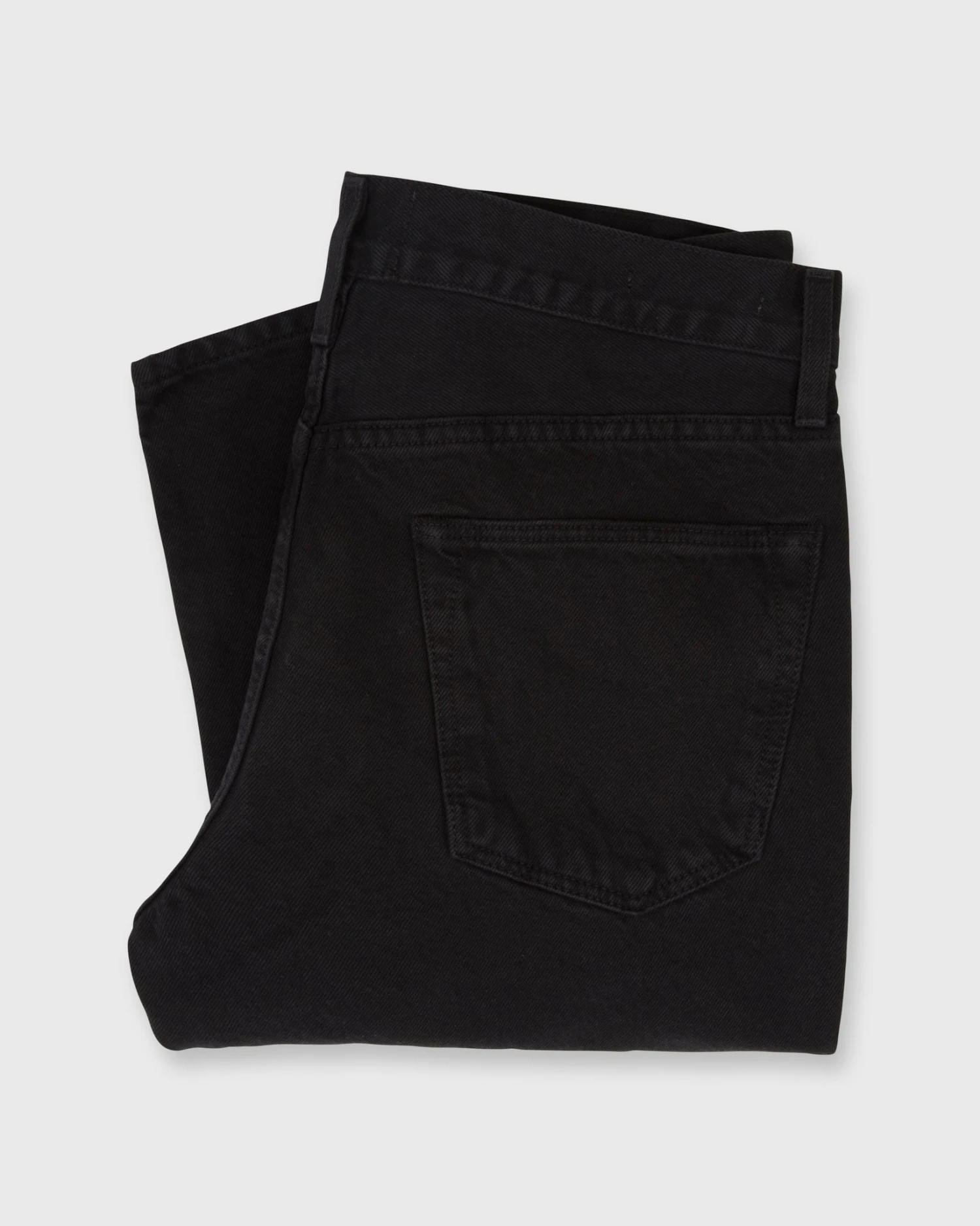 Slim Straight Jean In Black Garment-Dyed Denim 1 Slim Straight Jean In Black Garment-Dyed Denim